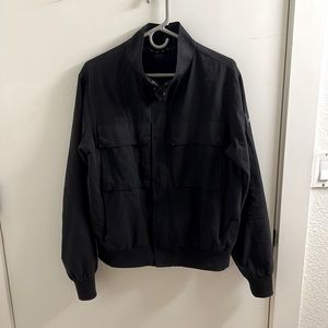 Men’s Alo Shoreline Bomber Jacket Black Small